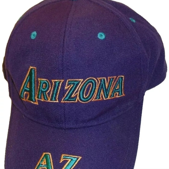 Arizona Diamondbacks Vintage 90s Adjustable Purple Strapback hat New Mlb - Picture 1 of 3